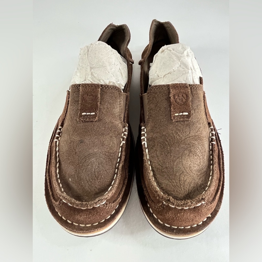 Ariat Cruiser Floral Embossed Leather Slip-On Shoes for Women